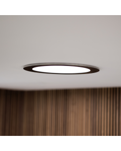 Powerdaylight Ø35cm diffuseur rond en saillie noir partie intérieure