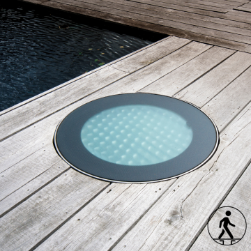 Powerdaylight Ø35cm Cradle verre piétinable  partie extérieure