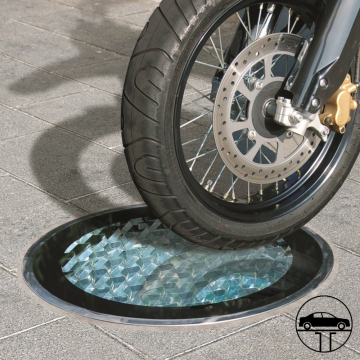 Powerdaylight Ø35cm Cradle verre carrelable partie extérieure