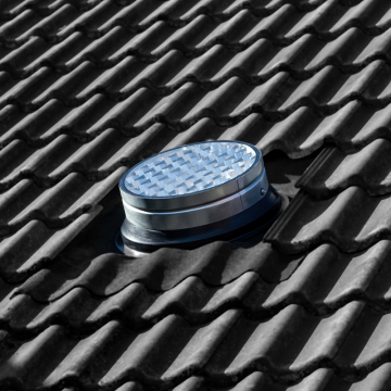 Powerdaylight Ø35cm Cradle verre toit incliné partie extérieure 