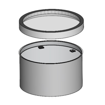 Powerdaylight Ø35cm Cradle sans solin partie extérieure