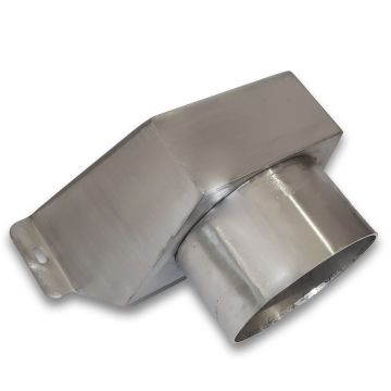 Product foto adapter gemonteerd voor ventilatie aansluiting 