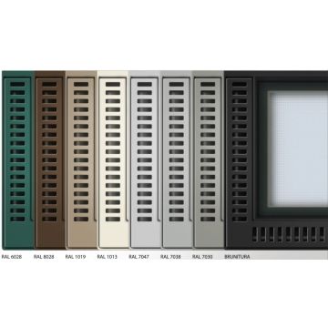 Lucernario avec finition de couleur