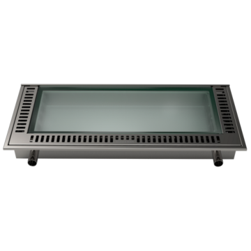 Lucernario XS 55 (55 x 130 cm)  couvre puits de lumière ventilé