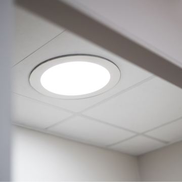 Powerdaylight Ø35cm diffuseur rond en saillie blanc partie intérieure