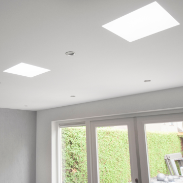 Powerdaylight Ø 25cm diffuseur « encastré » carré intérieur