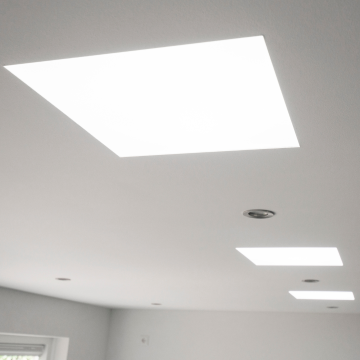 Powerdaylight Ø 53cm diffuseur « encastré » carré partie intérieure