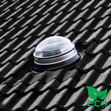 Powerdaylight Ø 25cm toit incliné Eco partie extérieure 