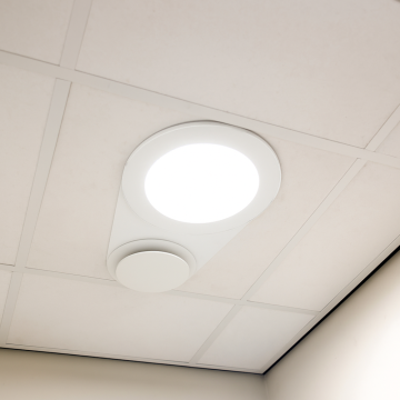 Powerdaylight &Oslash; 25 cm ventilatie set hellend dak wit