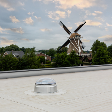 Powerdaylight &Oslash; 53cm solin toit plat partie ext&eacute;rieure 