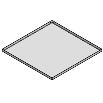 Powerdaylight Ø53cm diffuseur système plafond dalles 60 x 60 cm 